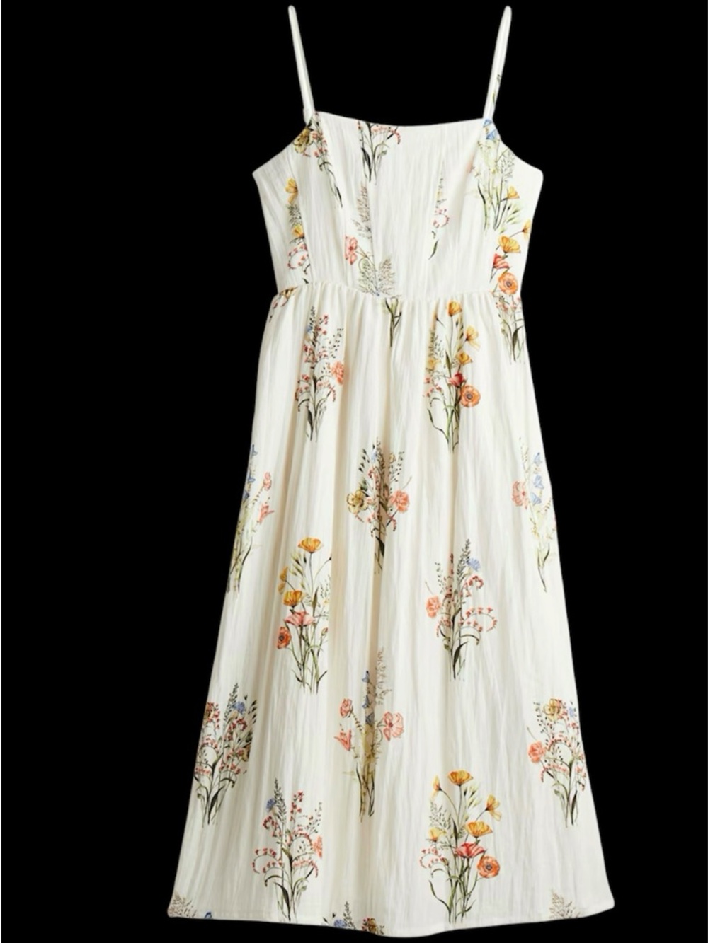 H&M Strappy Midi Floral dress size XL